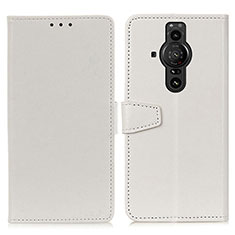 Handytasche Stand Schutzhülle Flip Leder Hülle A06D für Sony Xperia PRO-I Weiß