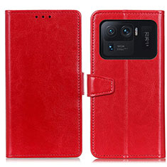 Handytasche Stand Schutzhülle Flip Leder Hülle A06D für Xiaomi Mi 11 Ultra 5G Rot