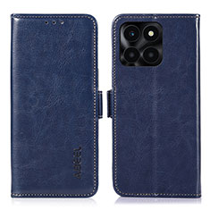 Handytasche Stand Schutzhülle Flip Leder Hülle A07D für Huawei Honor X6a Blau