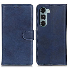 Handytasche Stand Schutzhülle Flip Leder Hülle A07D für Motorola Moto Edge S30 5G Blau