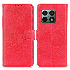 Handytasche Stand Schutzhülle Flip Leder Hülle A07D für OnePlus 10 Pro 5G Rot