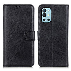 Handytasche Stand Schutzhülle Flip Leder Hülle A07D für OnePlus 9R 5G Schwarz