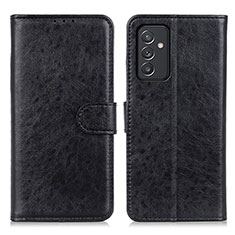 Handytasche Stand Schutzhülle Flip Leder Hülle A07D für Samsung Galaxy A15 LTE Schwarz