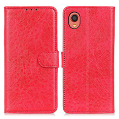 Handytasche Stand Schutzhülle Flip Leder Hülle A07D für Samsung Galaxy A22 5G SC-56B Rot