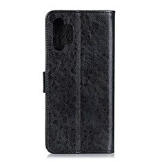 Handytasche Stand Schutzhülle Flip Leder Hülle A07D für Samsung Galaxy A32 4G Schwarz