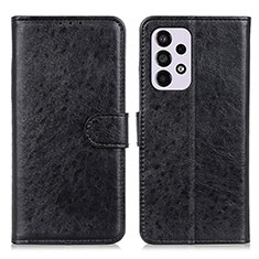 Handytasche Stand Schutzhülle Flip Leder Hülle A07D für Samsung Galaxy A33 5G Schwarz