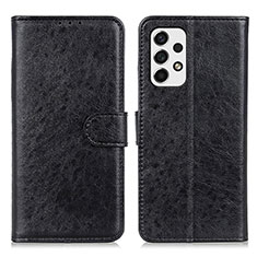 Handytasche Stand Schutzhülle Flip Leder Hülle A07D für Samsung Galaxy A53 5G Schwarz