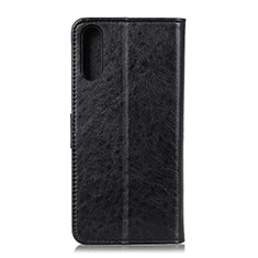 Handytasche Stand Schutzhülle Flip Leder Hülle A07D für Samsung Galaxy M02 Schwarz