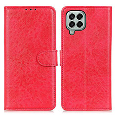 Handytasche Stand Schutzhülle Flip Leder Hülle A07D für Samsung Galaxy M33 5G Rot