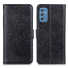 Handytasche Stand Schutzhülle Flip Leder Hülle A07D für Samsung Galaxy M52 5G Schwarz