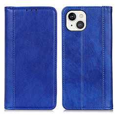 Handytasche Stand Schutzhülle Flip Leder Hülle A08 für Apple iPhone 13 Blau