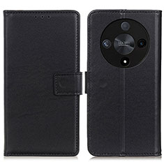 Handytasche Stand Schutzhülle Flip Leder Hülle A08D für Huawei Honor Magic6 Lite 5G Schwarz