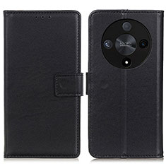 Handytasche Stand Schutzhülle Flip Leder Hülle A08D für Huawei Honor X9b 5G Schwarz