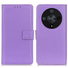 Handytasche Stand Schutzhülle Flip Leder Hülle A08D für Huawei Honor X9b 5G Violett