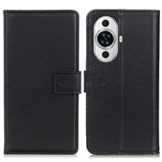 Handytasche Stand Schutzhülle Flip Leder Hülle A08D für Huawei Nova 11 Pro Schwarz