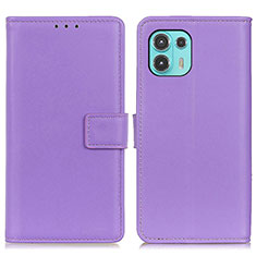 Handytasche Stand Schutzhülle Flip Leder Hülle A08D für Motorola Moto Edge 20 Lite 5G Violett