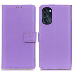 Handytasche Stand Schutzhülle Flip Leder Hülle A08D für Motorola Moto G 5G (2022) Violett