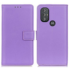 Handytasche Stand Schutzhülle Flip Leder Hülle A08D für Motorola Moto G Power (2022) Violett