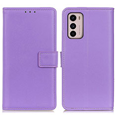 Handytasche Stand Schutzhülle Flip Leder Hülle A08D für Motorola Moto G42 Violett