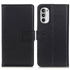 Handytasche Stand Schutzhülle Flip Leder Hülle A08D für Motorola Moto G82 5G Schwarz