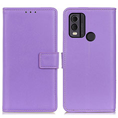 Handytasche Stand Schutzhülle Flip Leder Hülle A08D für Nokia C22 Violett