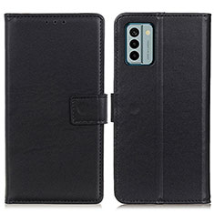 Handytasche Stand Schutzhülle Flip Leder Hülle A08D für Nokia G22 Schwarz