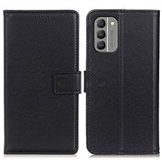 Handytasche Stand Schutzhülle Flip Leder Hülle A08D für Nokia G400 5G Schwarz