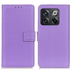 Handytasche Stand Schutzhülle Flip Leder Hülle A08D für OnePlus 10T 5G Violett