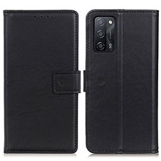 Handytasche Stand Schutzhülle Flip Leder Hülle A08D für Oppo A53s 5G Schwarz