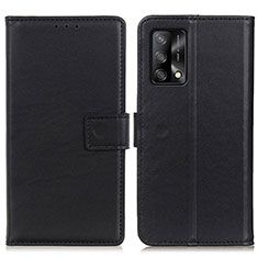 Handytasche Stand Schutzhülle Flip Leder Hülle A08D für Oppo F19 Schwarz