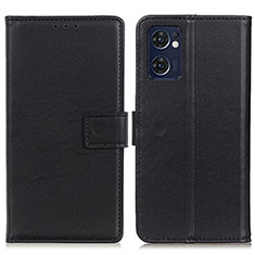 Handytasche Stand Schutzhülle Flip Leder Hülle A08D für Oppo Find X5 Lite 5G Schwarz