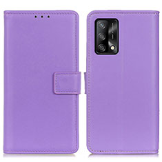 Handytasche Stand Schutzhülle Flip Leder Hülle A08D für Oppo Reno6 Lite Violett