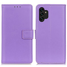 Handytasche Stand Schutzhülle Flip Leder Hülle A08D für Samsung Galaxy A13 4G Violett