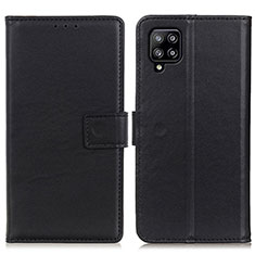 Handytasche Stand Schutzhülle Flip Leder Hülle A08D für Samsung Galaxy A22 4G Schwarz