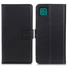 Handytasche Stand Schutzhülle Flip Leder Hülle A08D für Samsung Galaxy A22 5G Schwarz