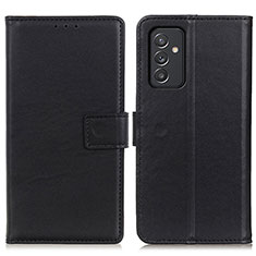 Handytasche Stand Schutzhülle Flip Leder Hülle A08D für Samsung Galaxy A24 4G Schwarz