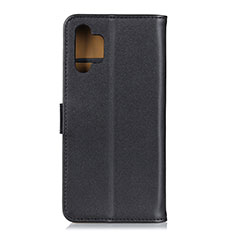 Handytasche Stand Schutzhülle Flip Leder Hülle A08D für Samsung Galaxy A32 4G Schwarz