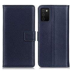 Handytasche Stand Schutzhülle Flip Leder Hülle A08D für Samsung Galaxy F02S SM-E025F Blau