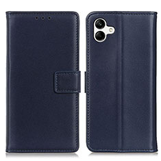 Handytasche Stand Schutzhülle Flip Leder Hülle A08D für Samsung Galaxy F04 Blau