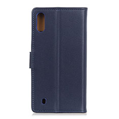 Handytasche Stand Schutzhülle Flip Leder Hülle A08D für Samsung Galaxy M01 Blau