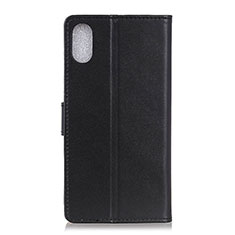 Handytasche Stand Schutzhülle Flip Leder Hülle A08D für Samsung Galaxy M01 Core Schwarz