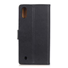 Handytasche Stand Schutzhülle Flip Leder Hülle A08D für Samsung Galaxy M01 Schwarz