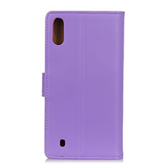 Handytasche Stand Schutzhülle Flip Leder Hülle A08D für Samsung Galaxy M01 Violett