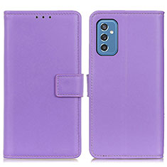 Handytasche Stand Schutzhülle Flip Leder Hülle A08D für Samsung Galaxy M52 5G Violett