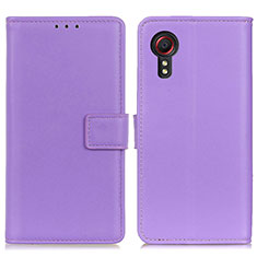 Handytasche Stand Schutzhülle Flip Leder Hülle A08D für Samsung Galaxy XCover 5 SM-G525F Violett