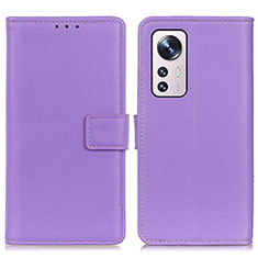 Handytasche Stand Schutzhülle Flip Leder Hülle A08D für Xiaomi Mi 12 5G Violett