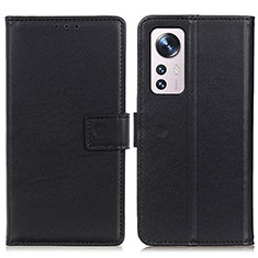 Handytasche Stand Schutzhülle Flip Leder Hülle A08D für Xiaomi Mi 12 Lite 5G Schwarz