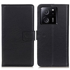 Handytasche Stand Schutzhülle Flip Leder Hülle A08D für Xiaomi Mi 13T 5G Schwarz