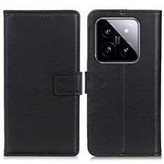 Handytasche Stand Schutzhülle Flip Leder Hülle A08D für Xiaomi Mi 14 5G Schwarz