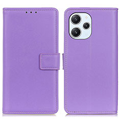 Handytasche Stand Schutzhülle Flip Leder Hülle A08D für Xiaomi Redmi 12 4G Violett